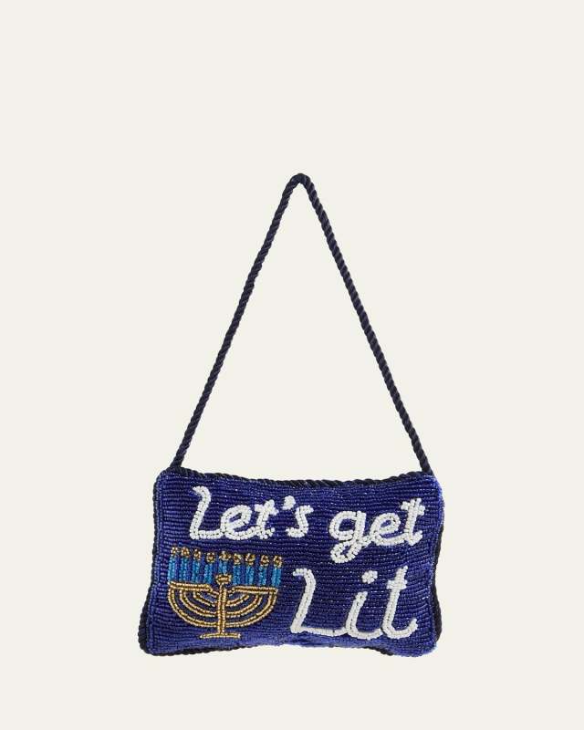 Let's Get Lit Menorah Doorknocker